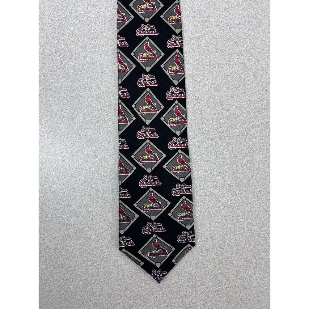 RM Sport 1998 St. Louis Cardinals‎ 100% Silk Necktie Made In USA Vintage MLB